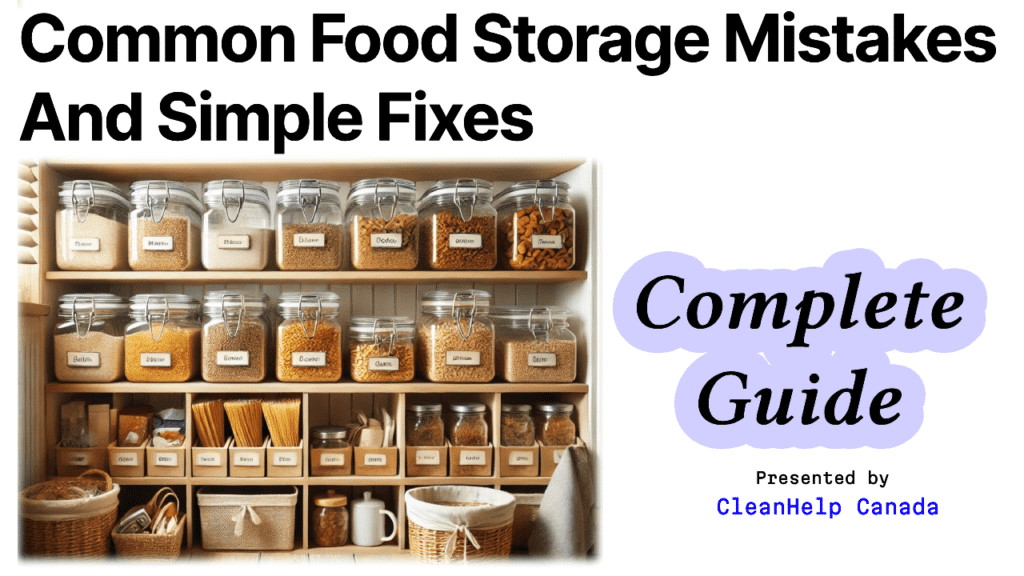food storage mistakes
