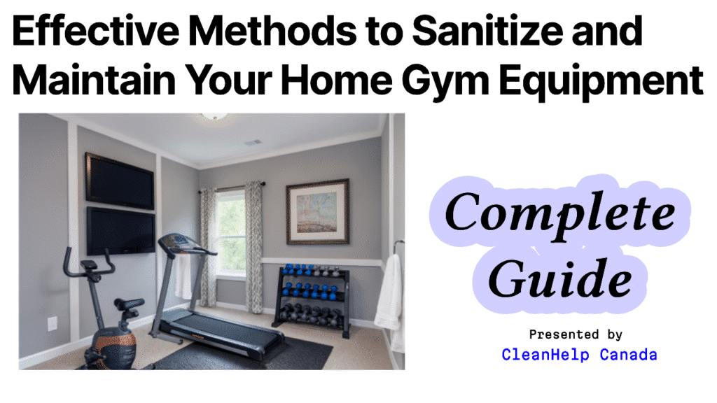 Blog Image about how to Clean Home Gym Gear