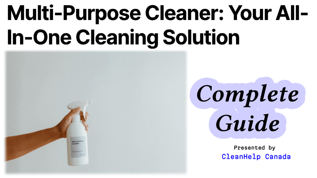 blog image about Multi-Purpose Cleaner guide