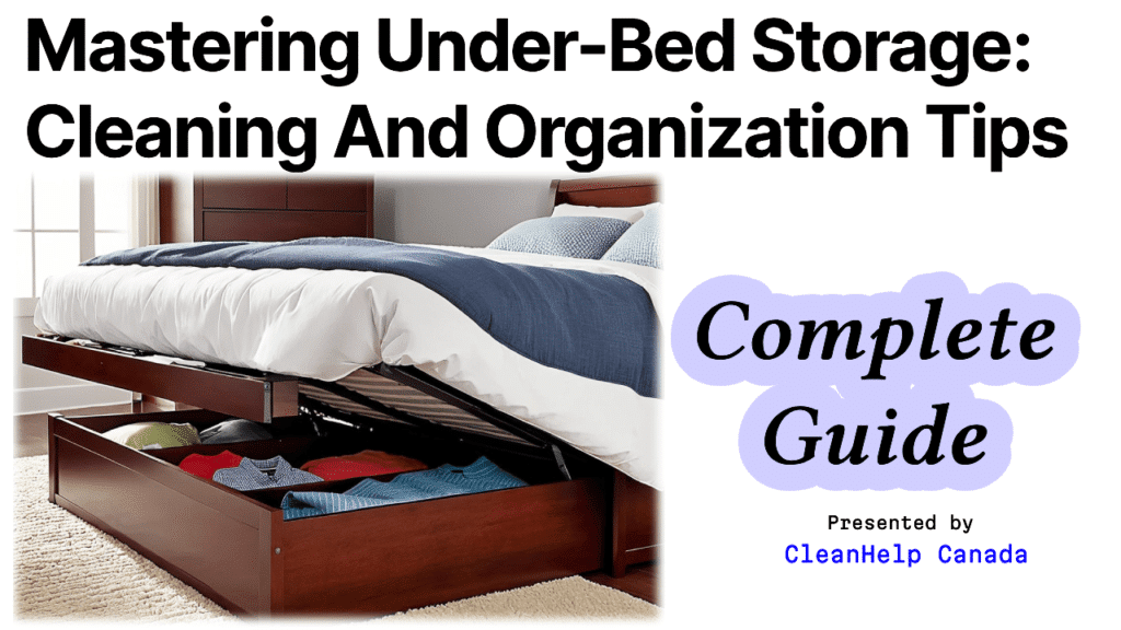 blog image about cleaning under bed storage