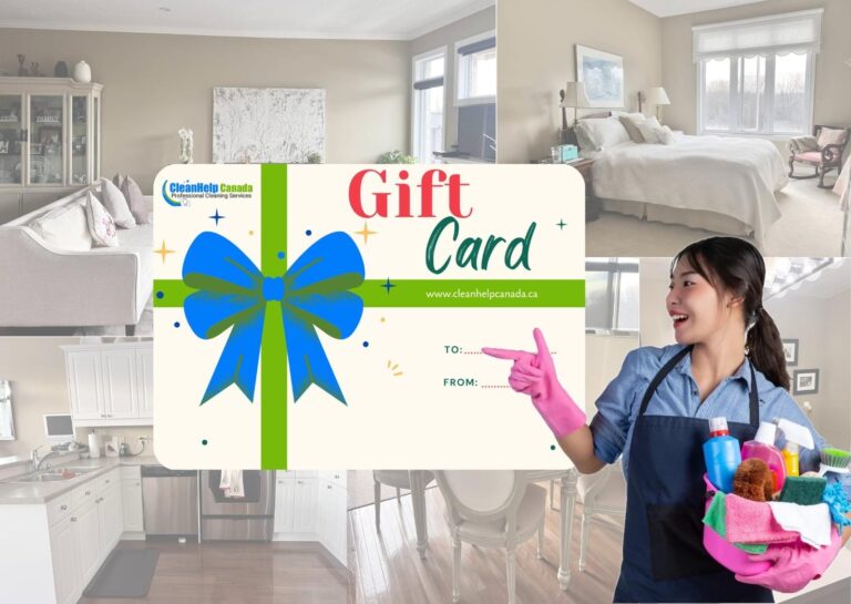 CleanHelp Canada gift card for professional home cleaning services